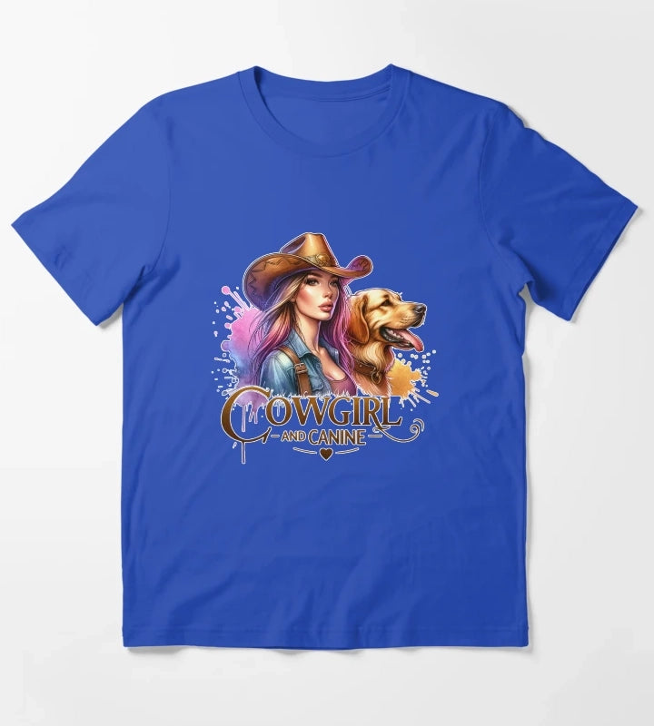 Rustic Cowgirl Charm Apparel Mugs Stickers More T-Shirt Blue