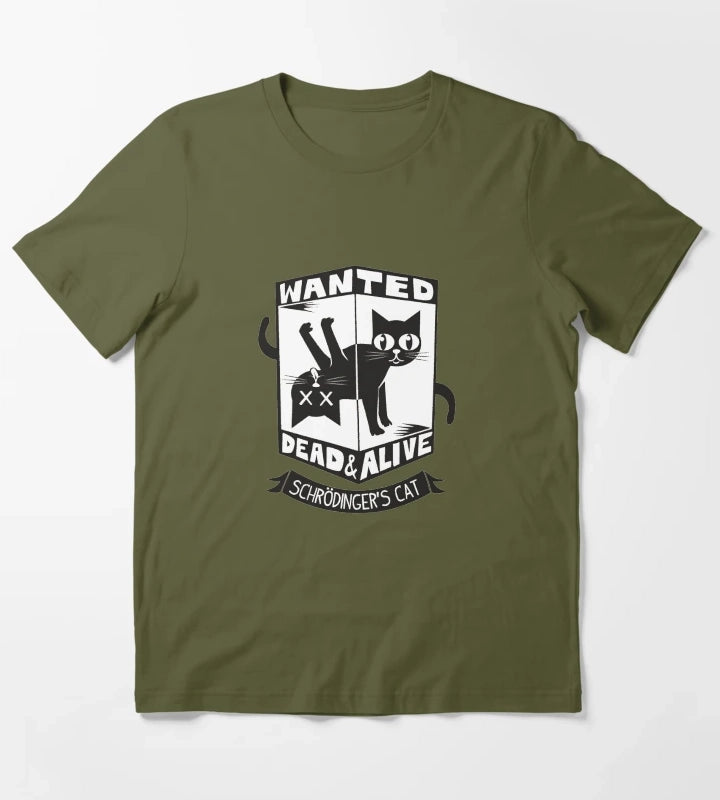 SCHRODINGERS CAT T-Shirt Olive Green