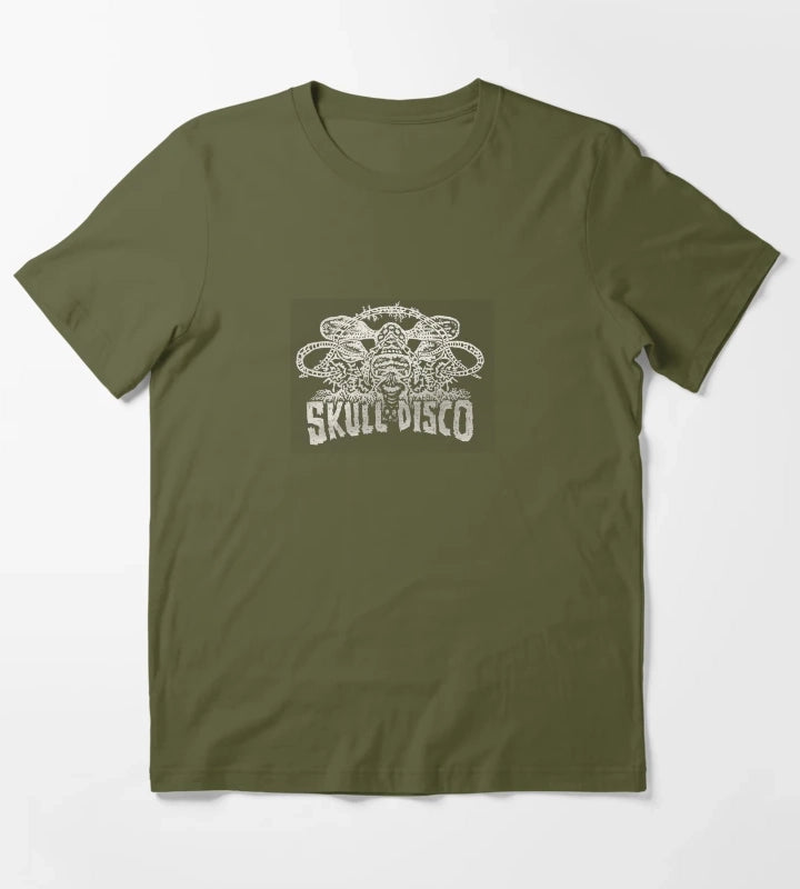 SKULL DISCO T-Shirt Olive Green