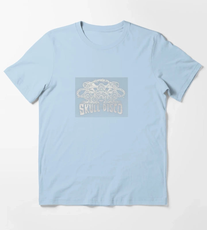 SKULL DISCO T-Shirt Sky Blue