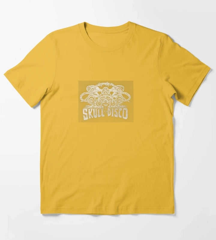 SKULL DISCO T-Shirt Yellow