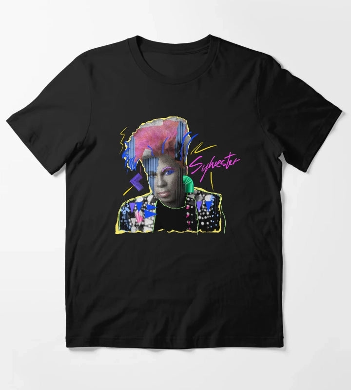 SLVSTR DISCO QUEEN black background T-Shirt