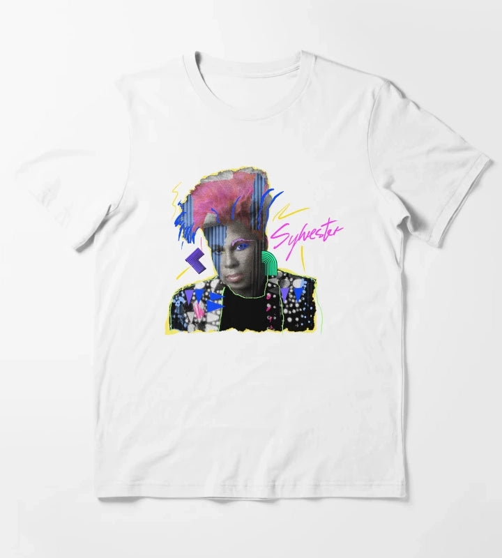 SLVSTR DISCO QUEEN black background T-Shirt White