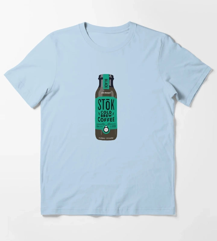 STK coffee black T-Shirt Sky Blue