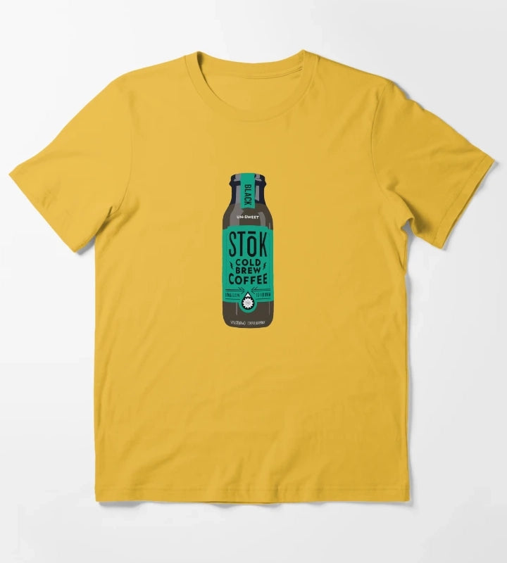 STK coffee black T-Shirt Yellow