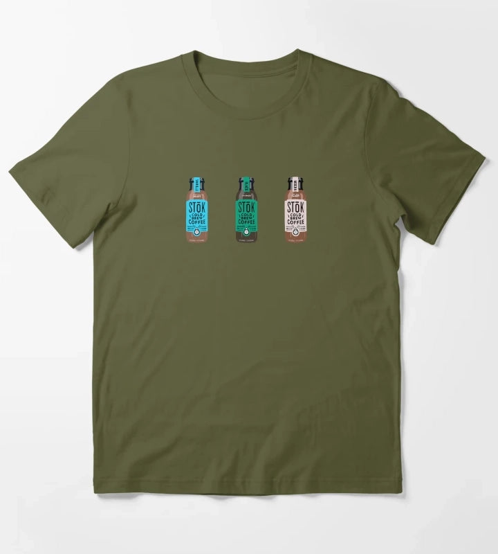 STK coffee pack vanilla black mocha T-Shirt Olive Green
