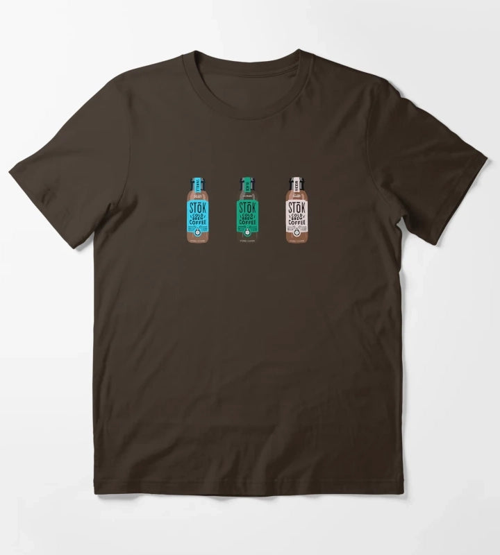 STK coffee pack vanilla black mocha T-Shirt Brown