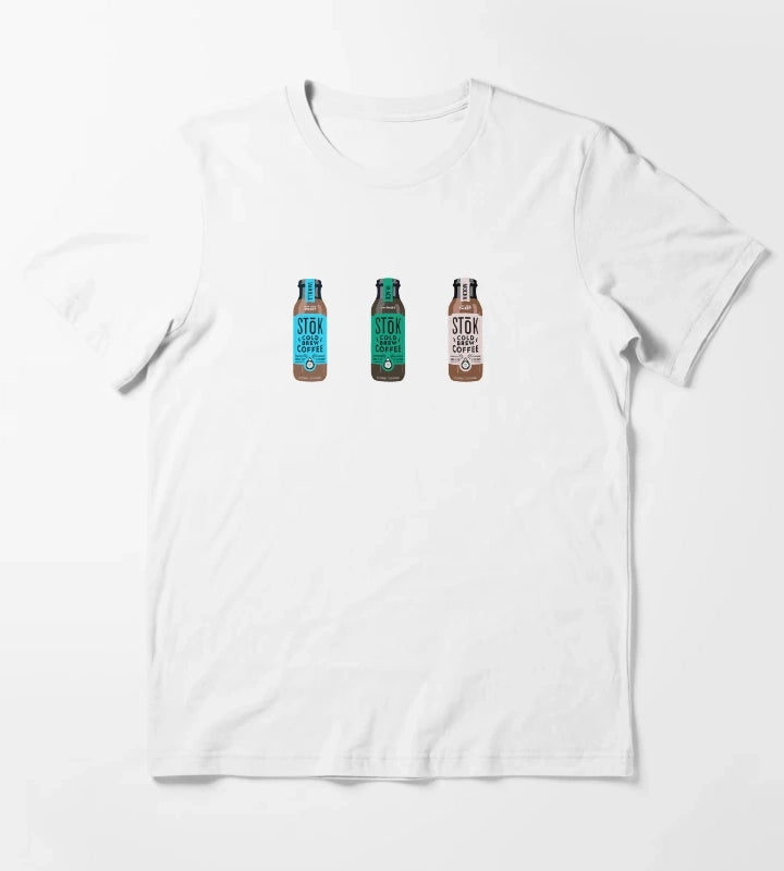 STK coffee pack vanilla black mocha T-Shirt White
