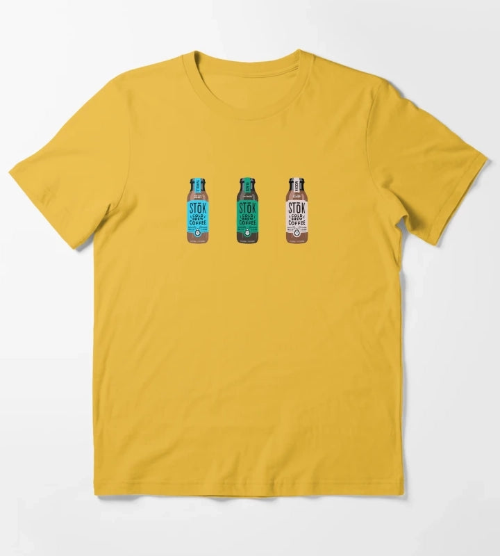 STK coffee pack vanilla black mocha T-Shirt Yellow