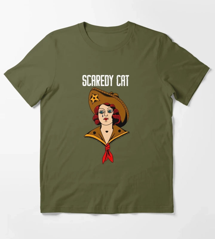 Sad Cowgirl T-Shirt Olive Green