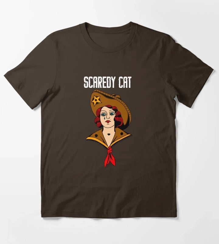 Sad Cowgirl T-Shirt Brown