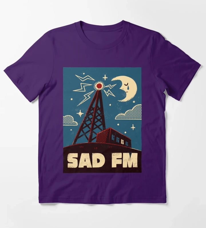 Sad FM T-Shirt Purple
