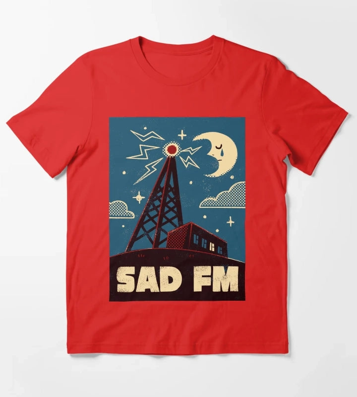Sad FM T-Shirt Red