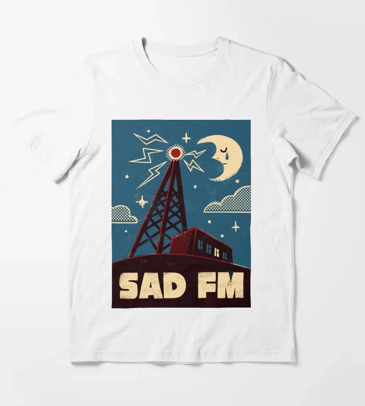 Sad FM T-Shirt White