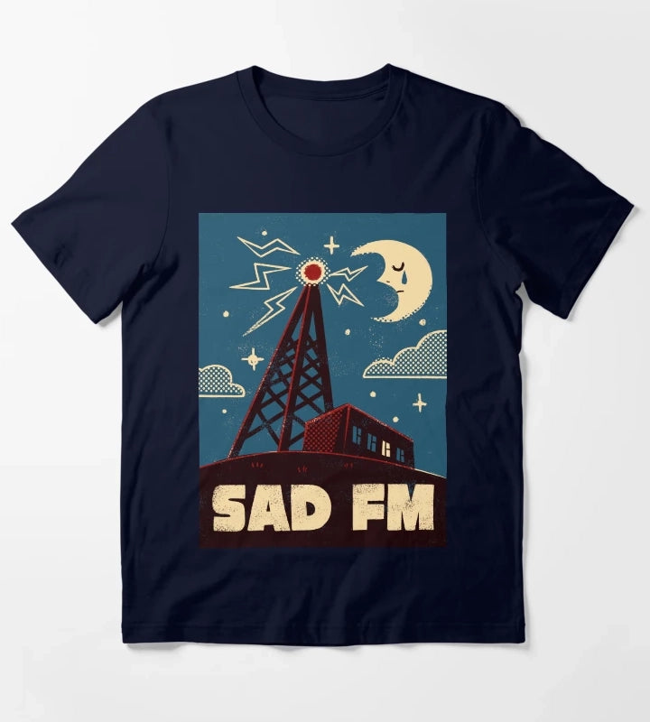 Sad FM T-Shirt Navy