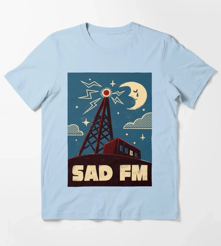 Sad FM T-Shirt Sky Blue