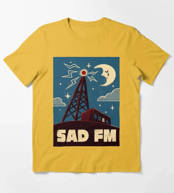 Sad FM T-Shirt Yellow