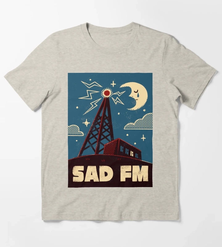 Sad FM T-Shirt Cream