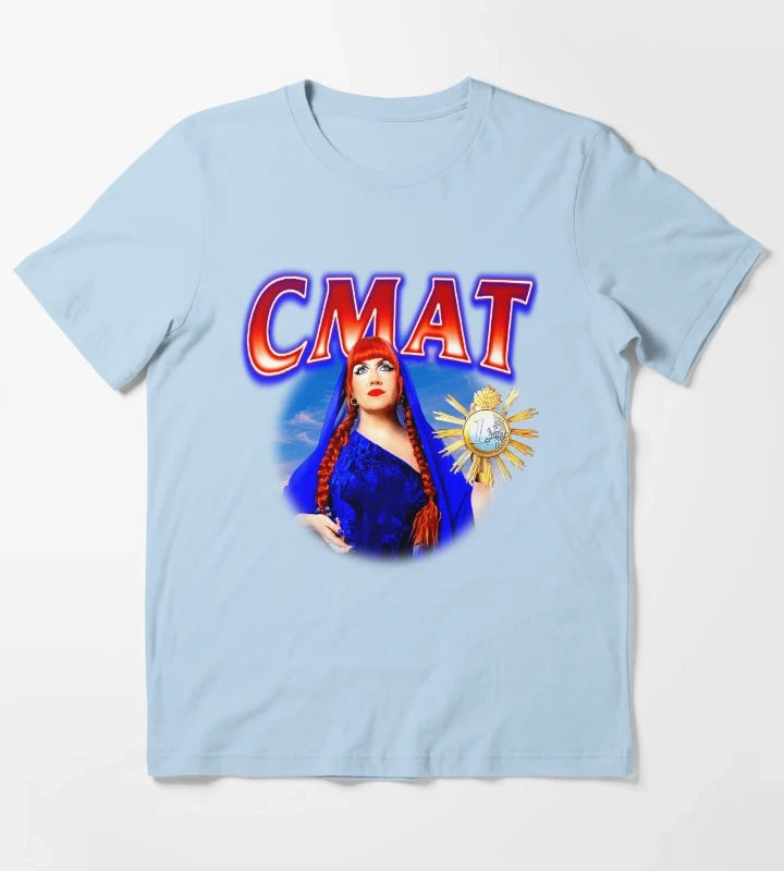 Saint Women Indie Singer T-Shirt Sky Blue