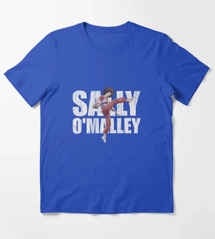 Sally OMalley Disco Poster Design Today Graphic Art T-Shirt Blue