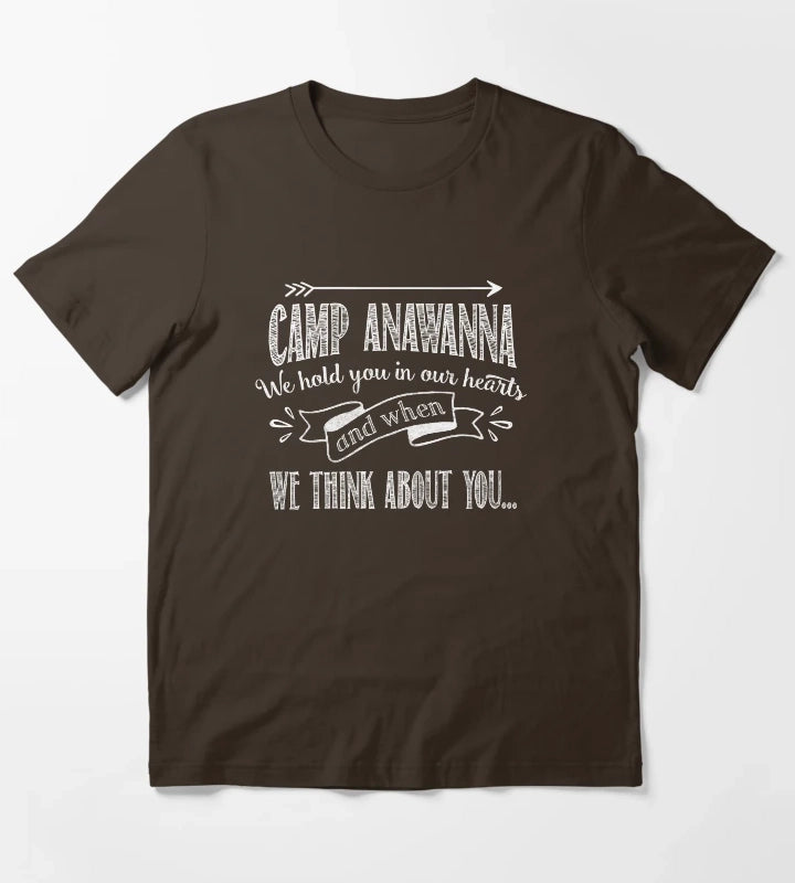 Salute Your Shorts Chalkboard Design T-Shirt Brown