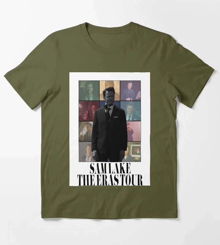 Sam Lake Eras Tour T-Shirt Olive Green