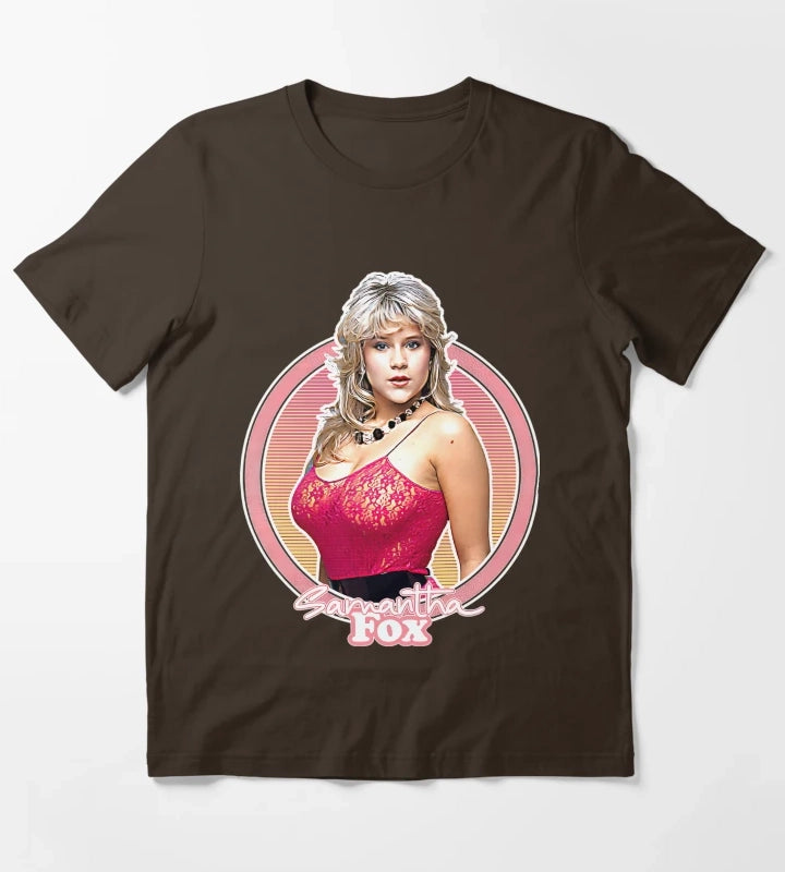 Samantha 80s Fox Fan T-Shirt Brown