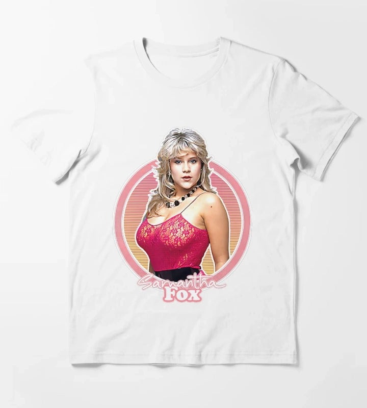 Samantha 80s Fox Fan T-Shirt White
