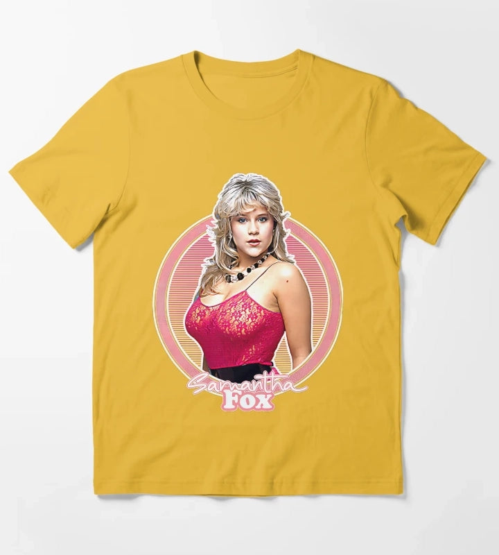 Samantha 80s Fox Fan T-Shirt Yellow