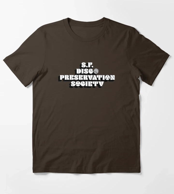 San Francisco Disco Preservation Society T-Shirt Brown
