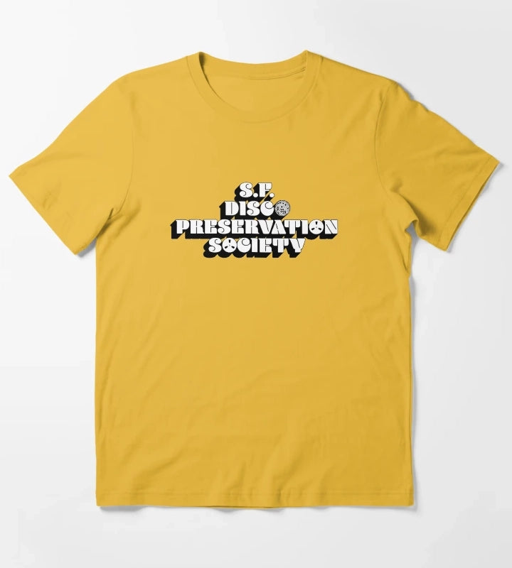 San Francisco Disco Preservation Society T-Shirt Yellow