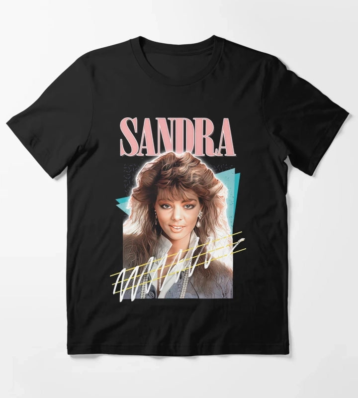 Sandra 80s Cretu Retro Fan Art T-Shirt
