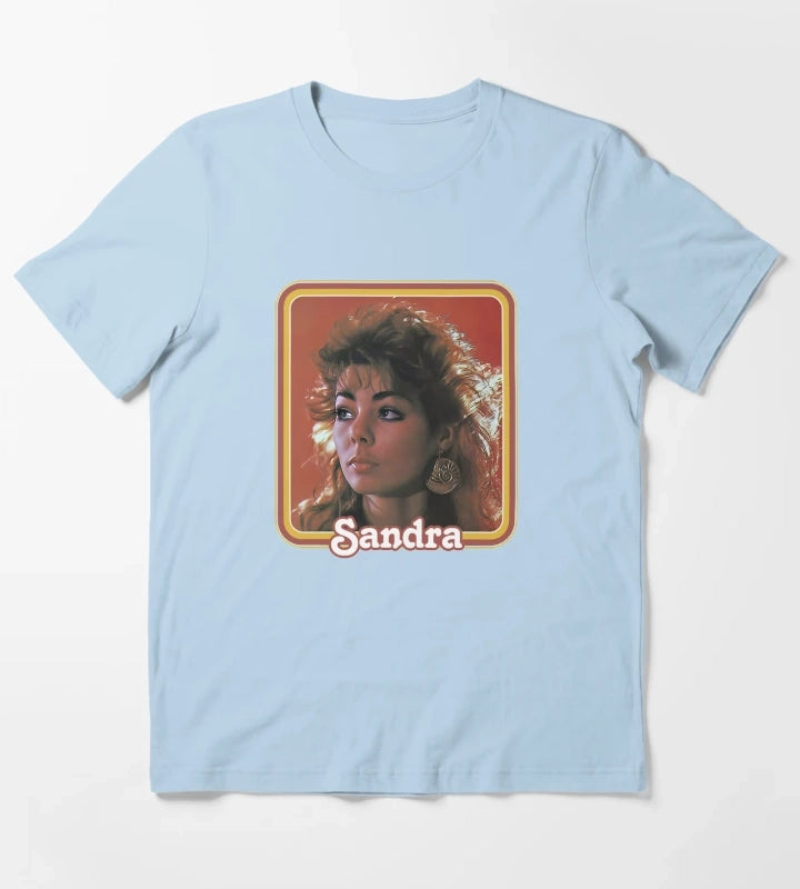 Sandra Cretu Retro T-Shirt Sky Blue