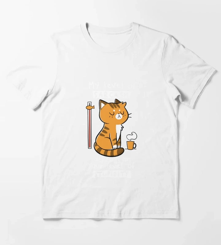 Sarcasm Level T-Shirt White