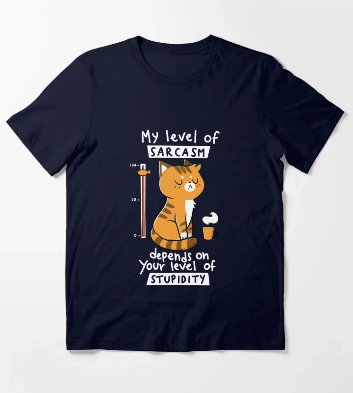 Sarcasm Level T-Shirt Navy