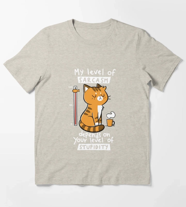 Sarcasm Level T-Shirt Cream