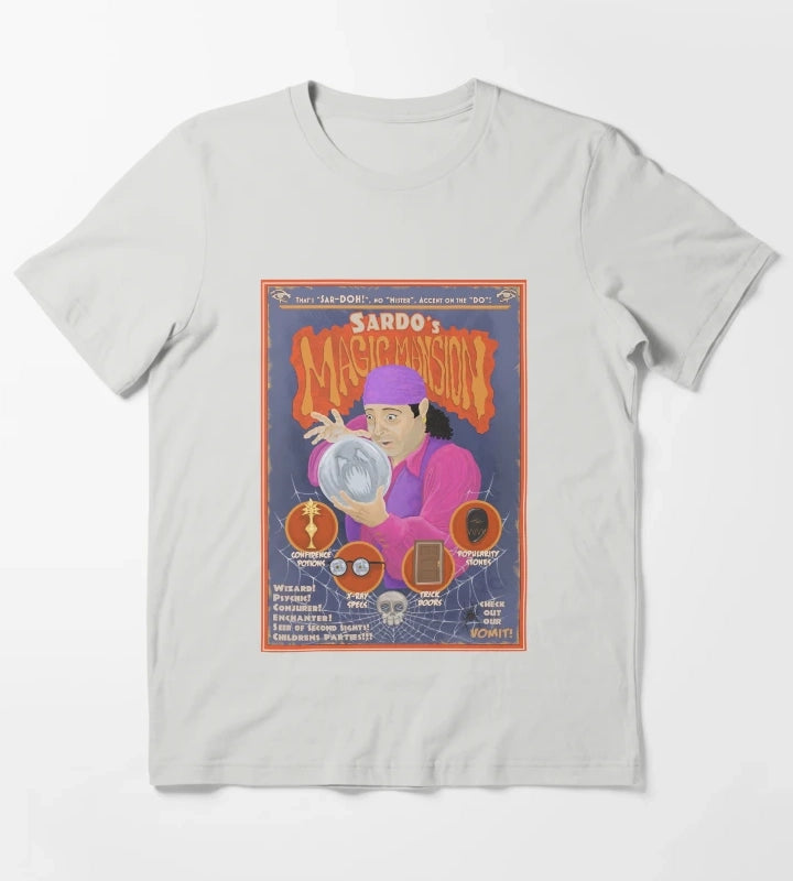 Sardos Magic Mansion T-Shirt Light Grey