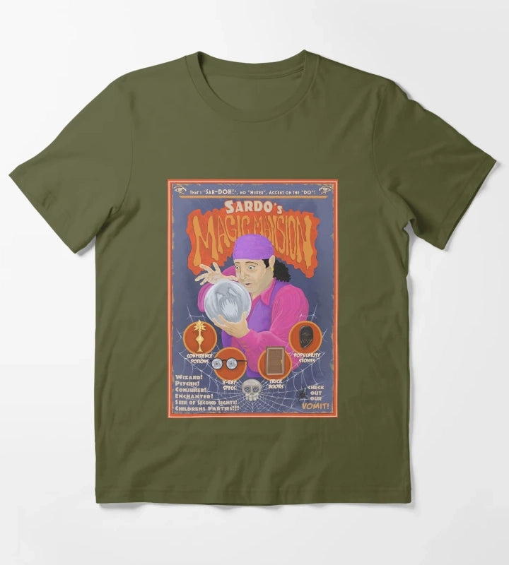 Sardos Magic Mansion T-Shirt Olive Green