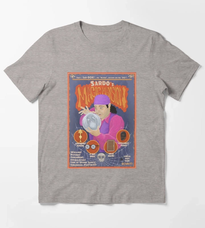 Sardos Magic Mansion T-Shirt Heather Grey