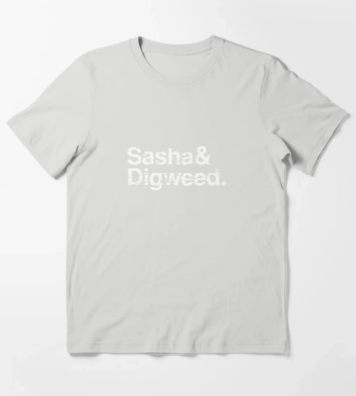 Sasha Digweed Distressed T-Shirt Light Grey