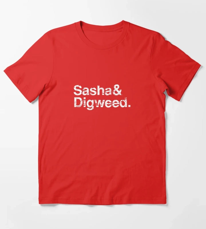 Sasha Digweed Distressed T-Shirt Red