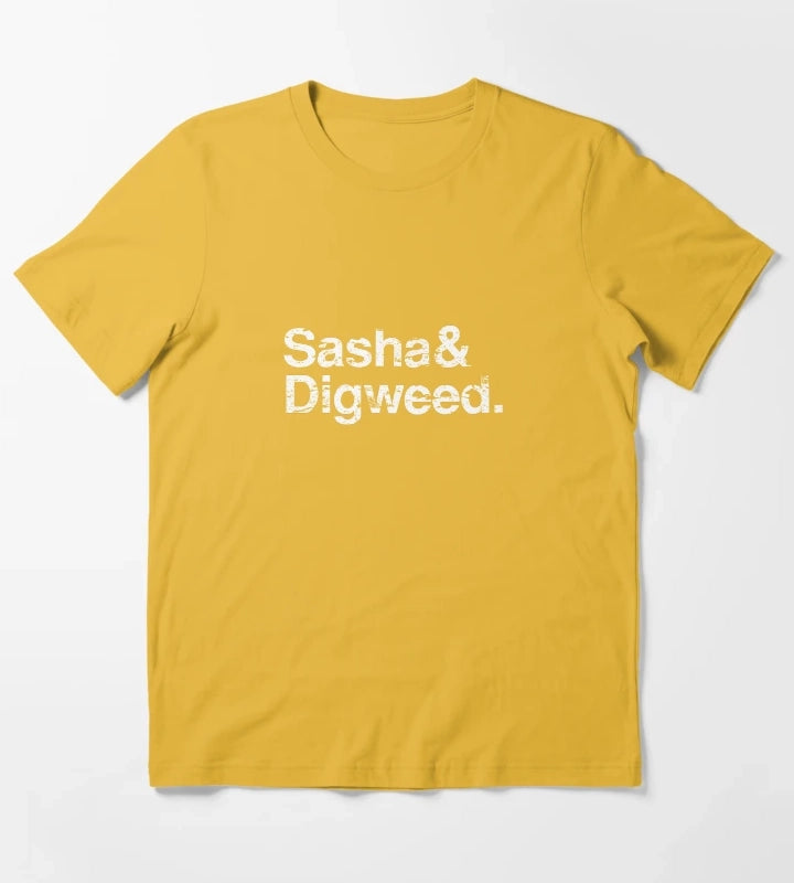 Sasha Digweed Distressed T-Shirt Yellow