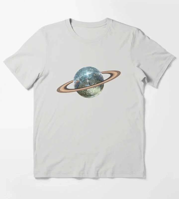 Saturn Disco II T-Shirt Light Grey