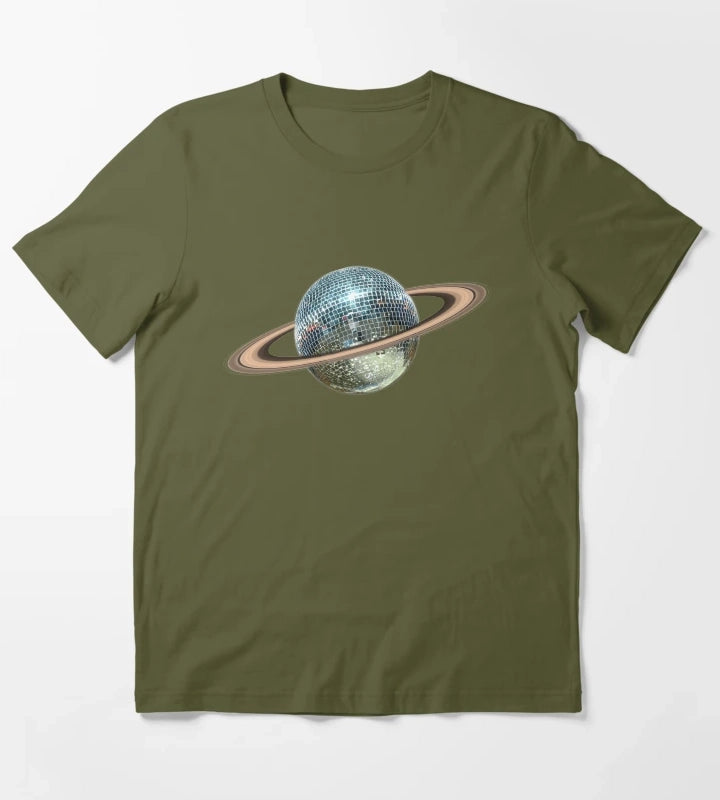 Saturn Disco II T-Shirt Olive Green
