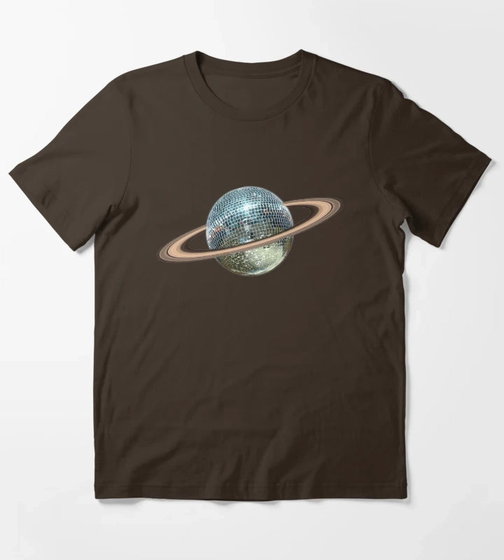 Saturn Disco II T-Shirt Brown