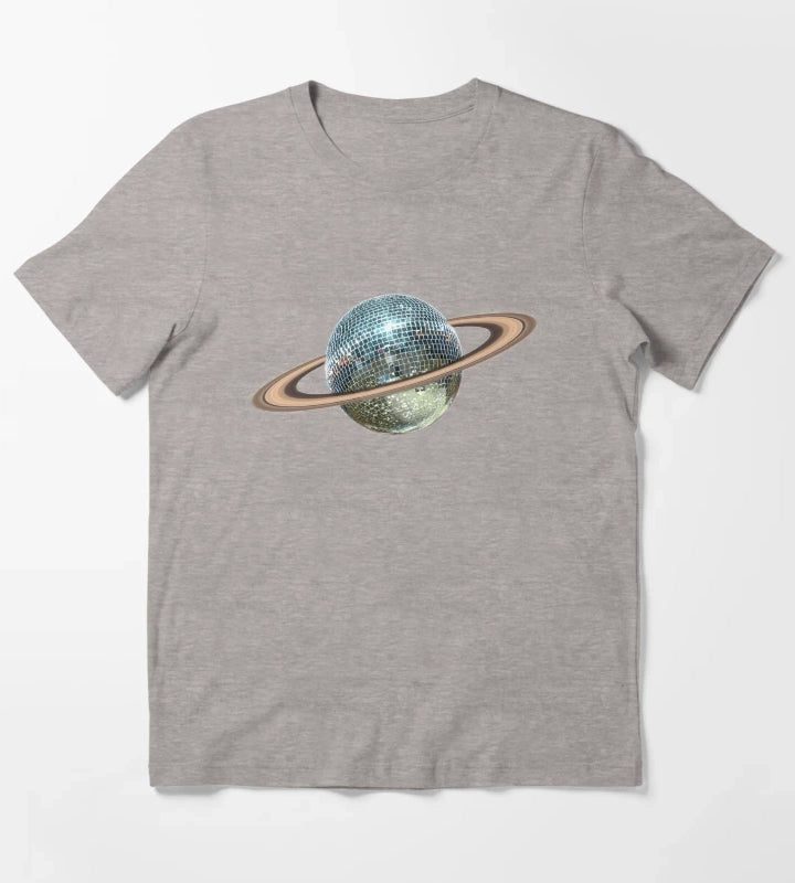 Saturn Disco II T-Shirt Heather Grey