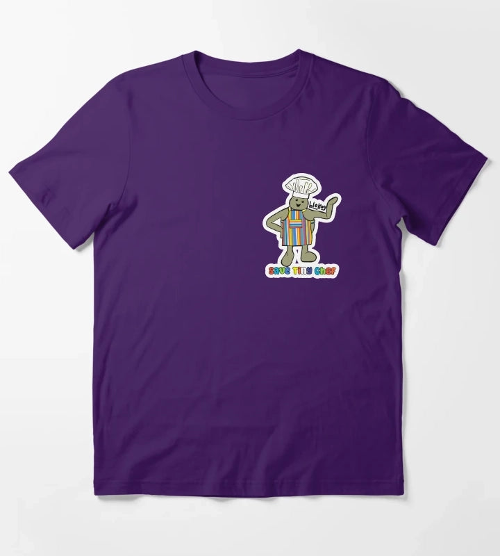 Save Tiny Chef T-Shirt Purple