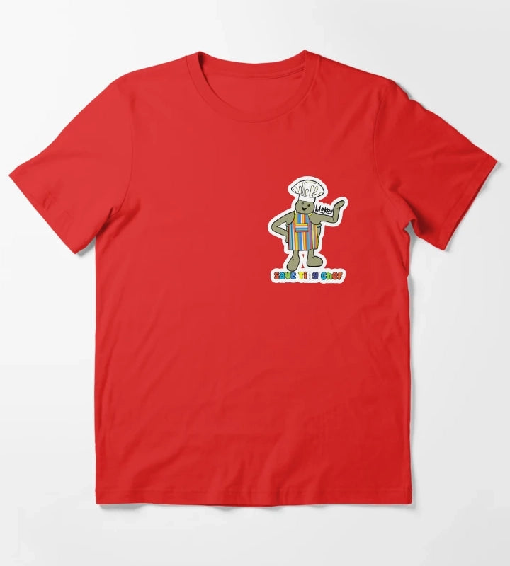 Save Tiny Chef T-Shirt Red