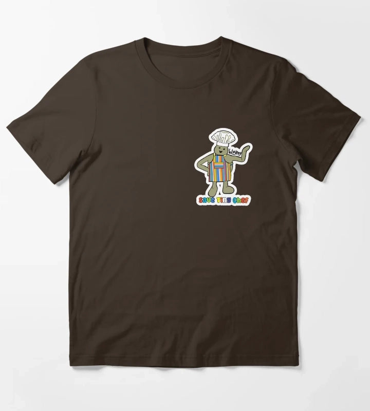 Save Tiny Chef T-Shirt Brown