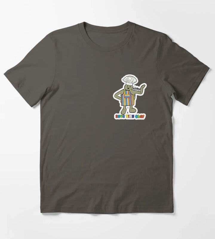 Save Tiny Chef T-Shirt Dark Grey